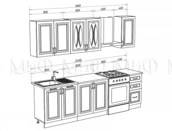 Кухонный гарнитур Констанция 2000 мм Сандал (Миф) в Арамиле - aramil.mebel-e96.ru