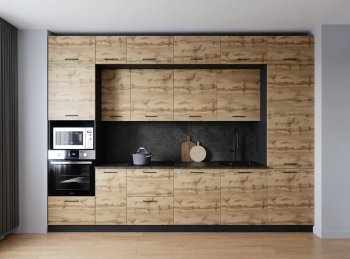 Кухонный гарнитур Крафт 3400 мм (Санвут) в Арамиле - aramil.mebel-e96.ru