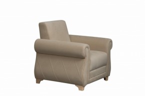 Кресло для отдыха Порто (велюр текстура латте / микровельвет крем) в Арамиле - aramil.mebel-e96.ru