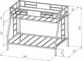 Кровать 2-х ярусная Гранада в Арамиле - aramil.mebel-e96.ru