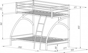 Кровать 2-х ярусная Виньола-2 (900/1200*1900) в Арамиле - aramil.mebel-e96.ru