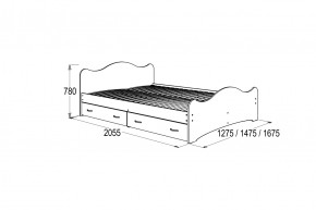 Кровать-7 двойная с 2-мя ящиками (1200*2000) в Арамиле - aramil.mebel-e96.ru