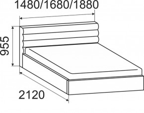 Кровать Альба с подъемным механизмом 1400*2000 в Арамиле - aramil.mebel-e96.ru