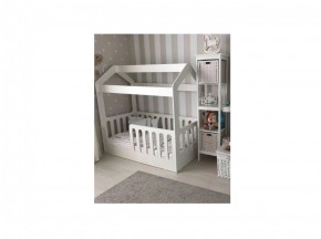 Кровать-домик детская без ящика 800*1600 (Белый) в Арамиле - aramil.mebel-e96.ru
