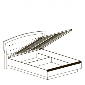 Кровать двойная 1600 с ПМ Афины 368 (Яна) в Арамиле - aramil.mebel-e96.ru