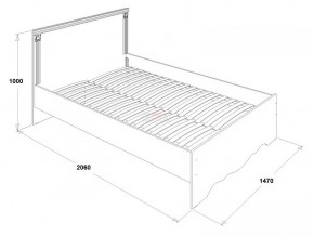 Кровать двойная Ольга 1Н + 2-а ящика (1400*2000) в Арамиле - aramil.mebel-e96.ru