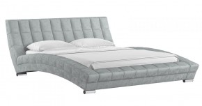 Кровать двойная Оливия 1600 (светло-серый) (НиК) в Арамиле - aramil.mebel-e96.ru