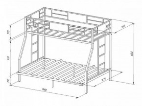 Кровать двухъярусная Гранада-ЯЯ 140 с ящиками в Арамиле - aramil.mebel-e96.ru