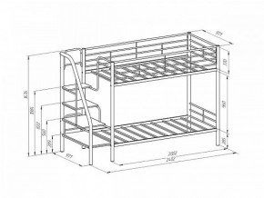 Кровать двухъярусная Толедо-П с полкой Черный/Венге в Арамиле - aramil.mebel-e96.ru