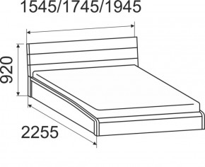 Кровать интерьерная Мальта с подъемным механизмом 1400*2000 в Арамиле - aramil.mebel-e96.ru
