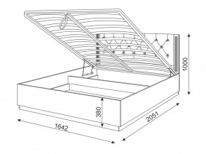 Кровать с подъемным механизмом М25 Тиффани в Арамиле - aramil.mebel-e96.ru