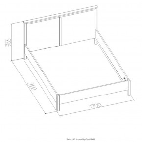 Кровать Шерлок 1800 орех 1600*2000 в Арамиле - aramil.mebel-e96.ru