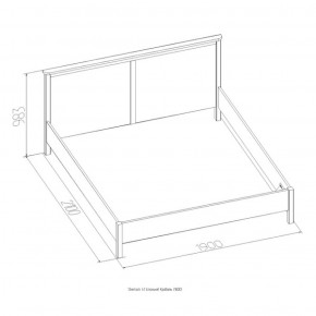 Кровать Шерлок 900 дуб сонома 1200*2000 в Арамиле - aramil.mebel-e96.ru