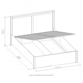 Кровать Шерлок с ПМ 1400 орех 1400*2000 в Арамиле - aramil.mebel-e96.ru