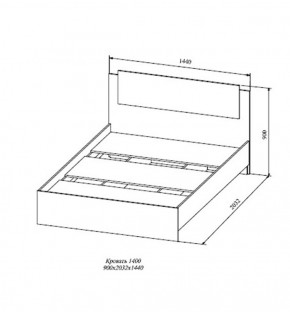 Кровать Софи СКР1400.1 (ДСВ) в Арамиле - aramil.mebel-e96.ru