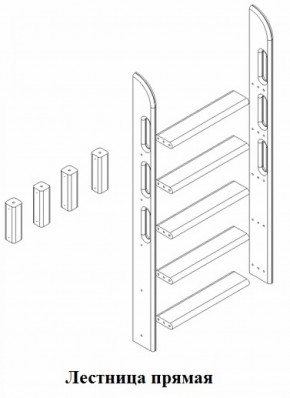 Кровать Сонечка 2-х ярусная (модульная) в Арамиле - aramil.mebel-e96.ru