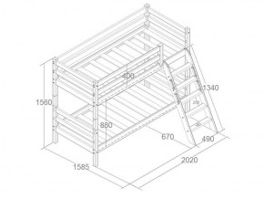 Кровать Сонечка 2-х ярусная (модульная) в Арамиле - aramil.mebel-e96.ru