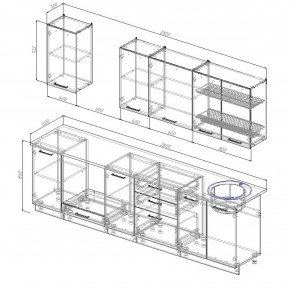 Кухонный гарнитур Лада 2800 в Арамиле - aramil.mebel-e96.ru