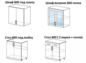 Кухонный гарнитур Лиза-1 (1600) МиФ в Арамиле - aramil.mebel-e96.ru