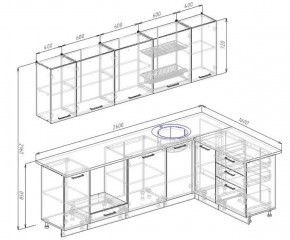 Кухонный гарнитур угловой Жемчуг 2600х1600 в Арамиле - aramil.mebel-e96.ru