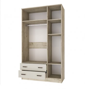 Шкаф Лагуна с антресолью крафт серый/кашемир (Текс) в Арамиле - aramil.mebel-e96.ru