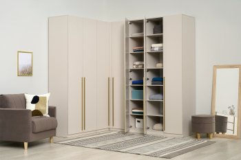 Гардеробная/шкаф 2200*1706 мм Ларго №3 Кашемир (Миф) в Арамиле - aramil.mebel-e96.ru