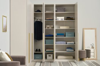 Гардеробная/шкаф 2200*1706 мм Ларго №3 Кашемир (Миф) в Арамиле - aramil.mebel-e96.ru