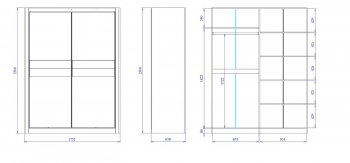 Шкаф-купе 1750 мм 2-х дверный Лацио (СБК) в Арамиле - aramil.mebel-e96.ru