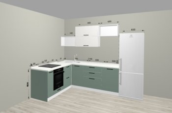 Угловой кухонный гарнитур Санвут 1516х2100 мм в Арамиле - aramil.mebel-e96.ru