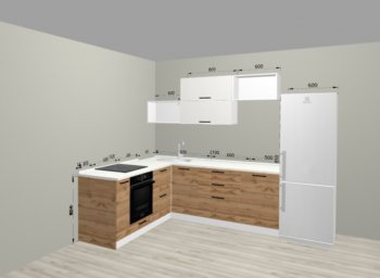 Угловой кухонный гарнитур Санвут 1516х2100 мм в Арамиле - aramil.mebel-e96.ru