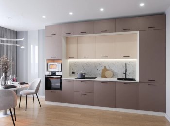 Кухонный гарнитур Латте 3400 мм (Санвут) в Арамиле - aramil.mebel-e96.ru