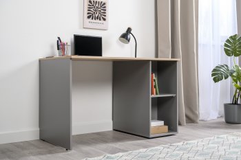 Стол письменный Лайт 12.163. серый (Моби) в Арамиле - aramil.mebel-e96.ru