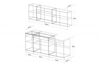 Кухонный гарнитур Лайт 1600 мм (Зарон) в Арамиле - aramil.mebel-e96.ru