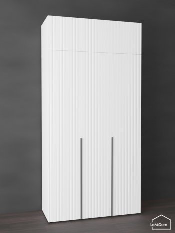 Шкаф с антресолью 1200 мм Linnea MHR-3A-1 2450х1200х510 (Белый-М 11.1.2) в Арамиле - aramil.mebel-e96.ru