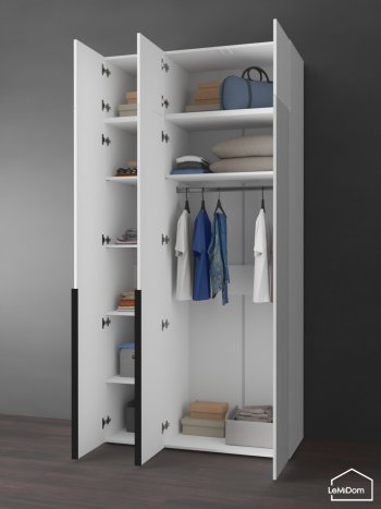Шкаф с антресолью 1200 мм Linnea MHR-3A-1 2450х1200х510 (Белый-М 11.1.2) в Арамиле - aramil.mebel-e96.ru