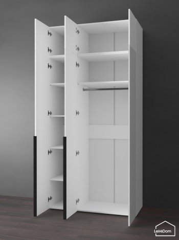 Шкаф с антресолью 1200 мм Linnea MHR-3A-1 2450х1200х510 (Белый-М 11.1.2) в Арамиле - aramil.mebel-e96.ru