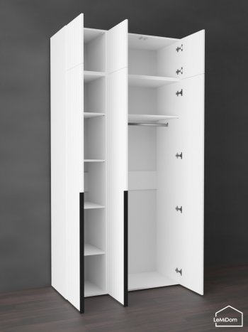Шкаф с антресолью 1200 мм Linnea MHR-3A-1 2450х1200х510 (Белый-М 11.1.2) в Арамиле - aramil.mebel-e96.ru