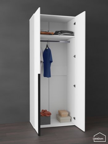 Шкаф Linnea MHR-2 2050х800х510 (Белый-М 11.1.2) в Арамиле - aramil.mebel-e96.ru
