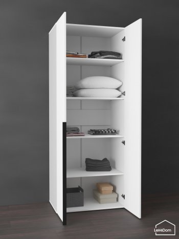 Шкаф Linnea MHR-2-2 2050х800х510 (Белый-М 11.1.1) в Арамиле - aramil.mebel-e96.ru