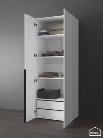Шкаф Linnea MHR-2-4 2050х800х510 (Белый-М 11.1.2) в Арамиле - aramil.mebel-e96.ru