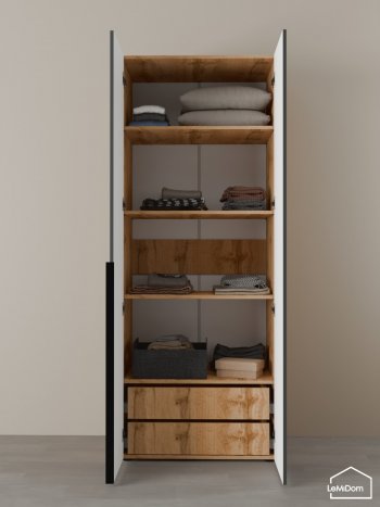 Шкаф Linnea MHR-2-4 2050х800х510 (ДВ-М 11.1.25) (1) в Арамиле - aramil.mebel-e96.ru