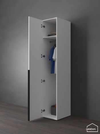 Шкаф Linnea MHR-1 2050х400х510 (Белый-М 11.1.2) в Арамиле - aramil.mebel-e96.ru
