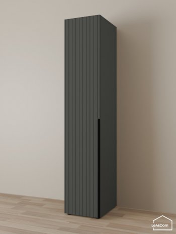 Шкаф Linnea MHR-1-2 2050х400х510 (Графит-М 11.1.25) в Арамиле - aramil.mebel-e96.ru