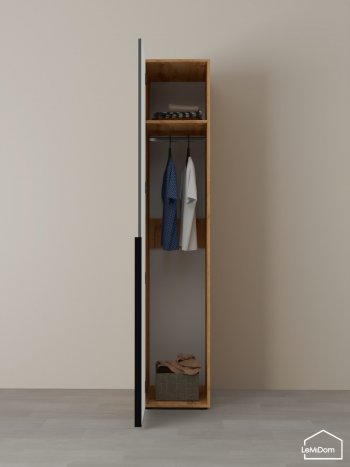 Шкаф Linnea MHR-1 2050х400х510 (ДВ-М 11.1.25) в Арамиле - aramil.mebel-e96.ru