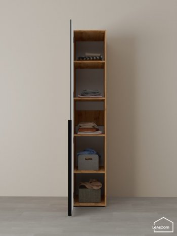 Шкаф Linnea MHR-1-2 2050х400х510 (ДВ-М 11.1.25) в Арамиле - aramil.mebel-e96.ru
