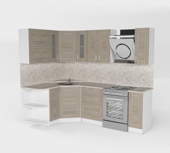Кухонный гарнитур Лира оптима 1500х1800 мм (Герда) в Арамиле - aramil.mebel-e96.ru