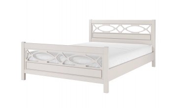 Кровать из массива Лоренса льняной (БМ) в Арамиле - aramil.mebel-e96.ru