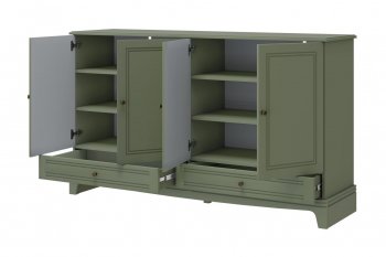 Комод 4 двери 2ящ. Лорето, зеленый самшит (БМ) в Арамиле - aramil.mebel-e96.ru