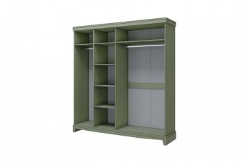 Шкаф 2000 мм распашной ШР-4 Лорето, зеленый самшит (БМ) в Арамиле - aramil.mebel-e96.ru