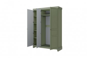 Шкаф 1500 мм распашной ШР-3 Лорето, зеленый самшит (БМ) в Арамиле - aramil.mebel-e96.ru